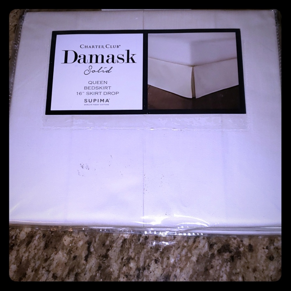Charter Club Damask Queen BedSkirt